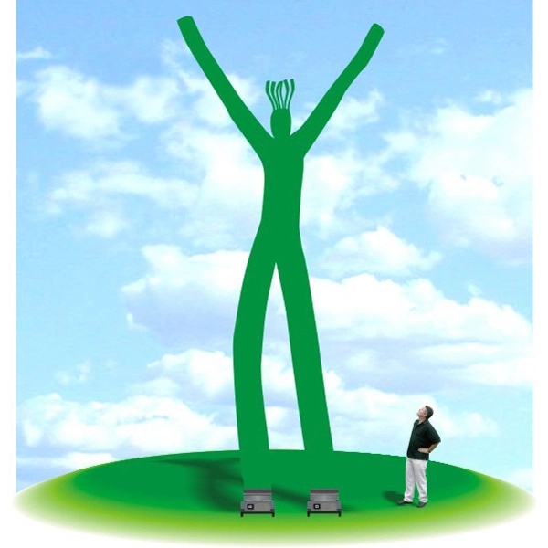 28' inflatable Fly Guy Tube Air Dancer made of rip-stop nylon... from ASI 30442 Above & Beyond Advertising Products / PromoAdLine