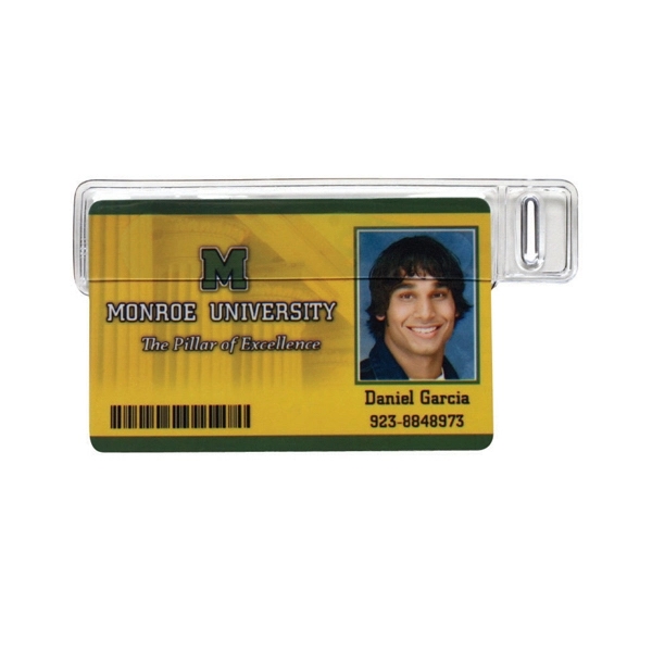 Vinyl Card Holder: Flexible vinyl and slot hole top... from ASI 49470 DEVARA