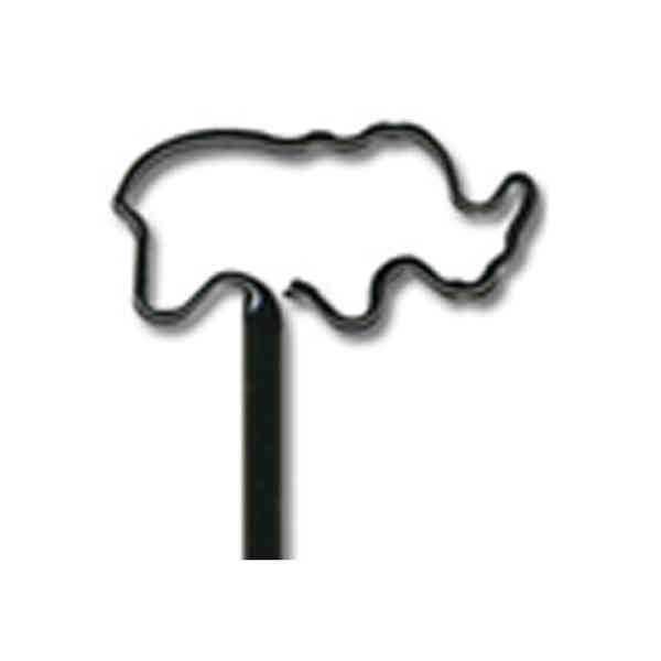 Baby Bends (TM) - Rhinoceros - Small, translucent pen with bent... from ASI 39850 The Bentcil Company / Bentcils (TM)