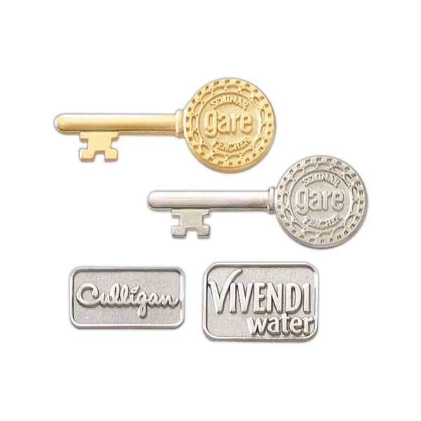 Die Struck brass lapel pin, sandblasted background with polished highlights, military... from ASI 68760 Marken Industries / Marken