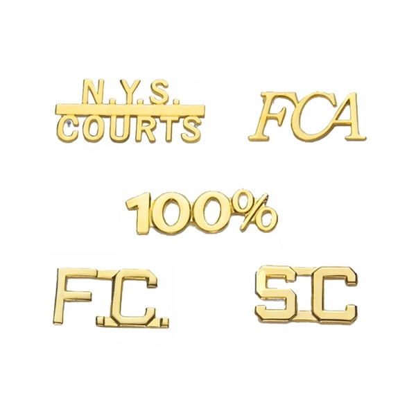 Die Struck brass, bright no color lapel pin with up to... from ASI 68760 Marken Industries / Marken