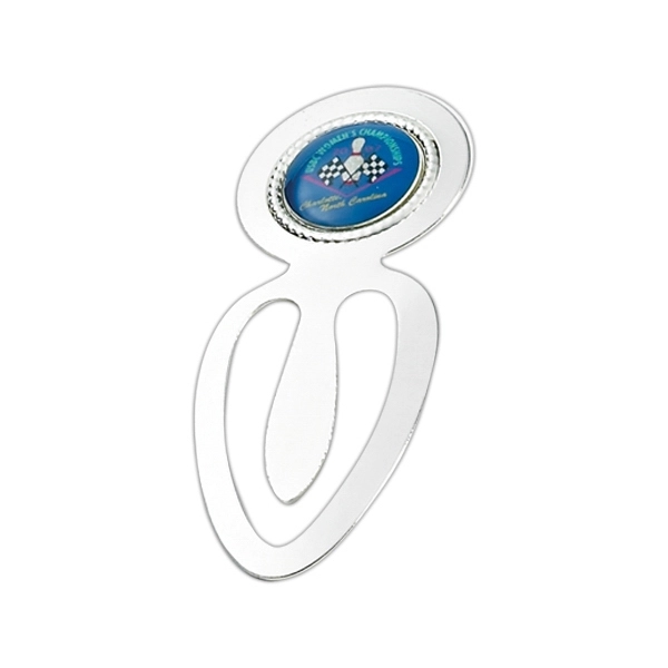 Silver finish bookmark clip souvenir collectible with emblem.... from ASI 68760 Marken Industries / Marken