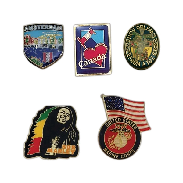 Brass pin with soft enamel.... from ASI 43270 Calconix Inc / Time Zone®