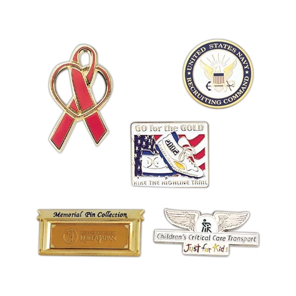 Cloisonne / hard enamel pin with brass.... from ASI 43270 Calconix Inc / Time Zone®