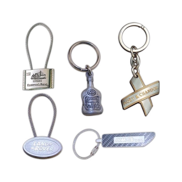 Die struck custom key tag with split ring.... from ASI 43270 Calconix Inc / Time Zone®