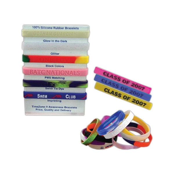 Silicone awareness bracelet.... from ASI 43270 Calconix Inc / Time Zone®