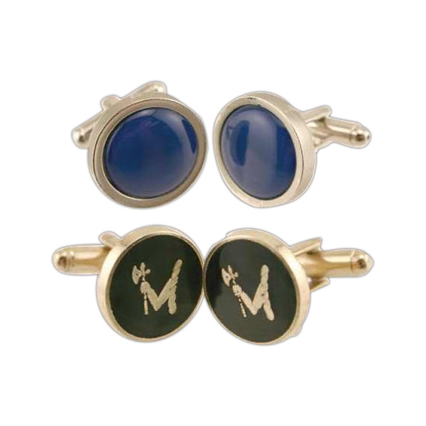 Cufflink crafted of metal.... from ASI 43270 Calconix Inc / Time Zone®