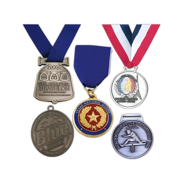 Award medal with ribbon, 1 3/4".... from ASI 43270 Calconix Inc / Time Zone®