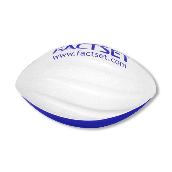 5.75" x 3.5" urethane miniature foam football with two-tone colors.... from ASI 68207 MAC Specialties Ltd / Sport Products