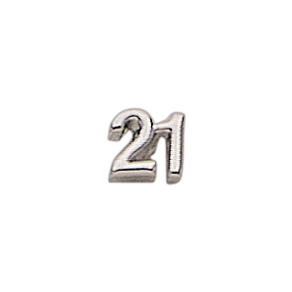 Number shape lapel pin with military clutch, up to 3/8".... from ASI 68760 Marken Industries / Marken