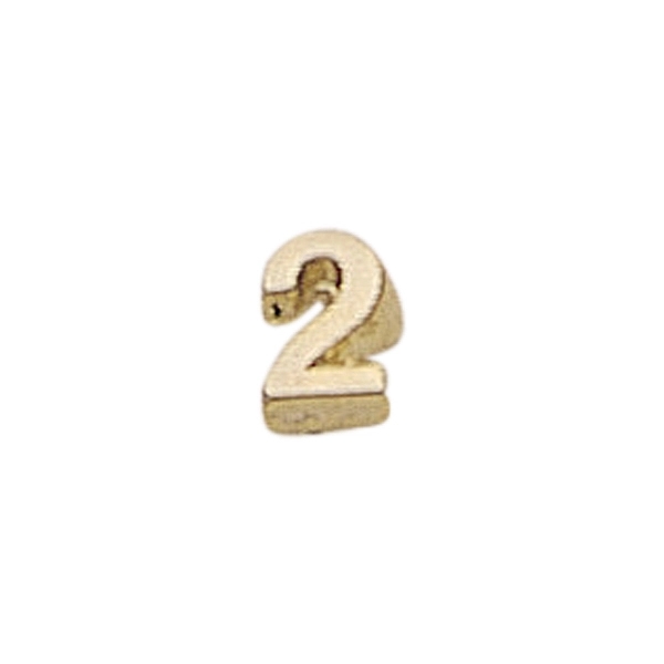 Number shape lapel pin with military clutch, up to 3/8".... from ASI 68760 Marken Industries / Marken