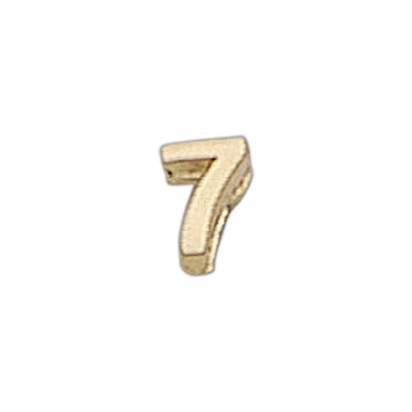 Number shape lapel pin with military clutch, up to 3/8".... from ASI 68760 Marken Industries / Marken