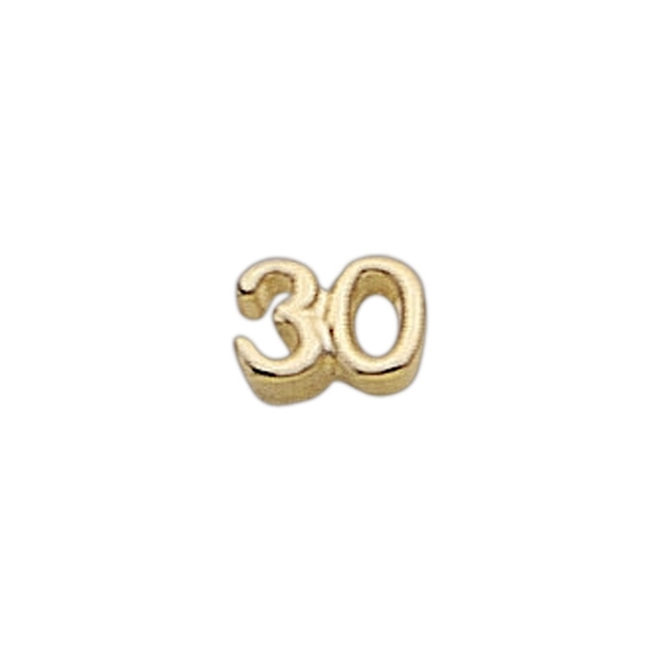 Number shape lapel pin with military clutch, up to 3/8".... from ASI 68760 Marken Industries / Marken
