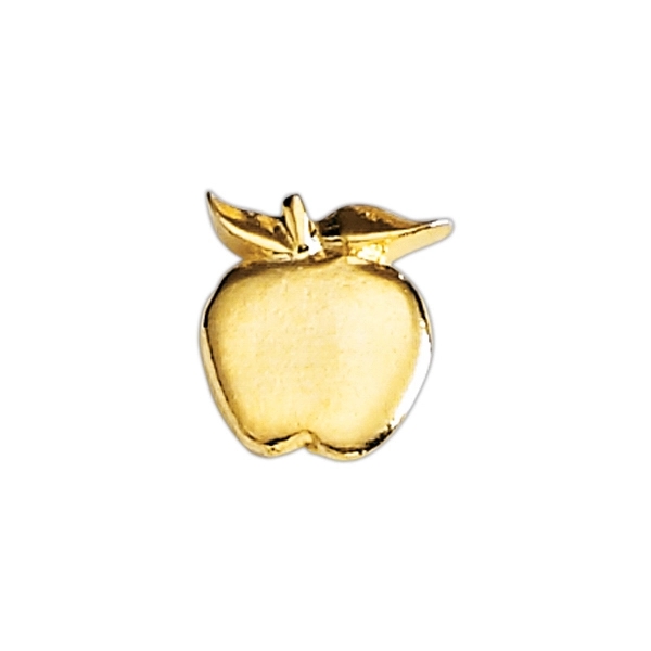 Apple shape lapel pin with military clutch.... from ASI 68760 Marken Industries / Marken
