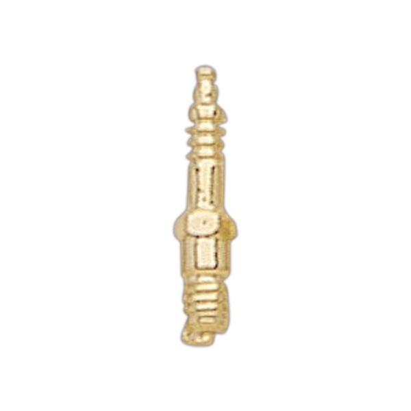 Spark plug lapel pin with military clutch, up to 7/8".... from ASI 68760 Marken Industries / Marken