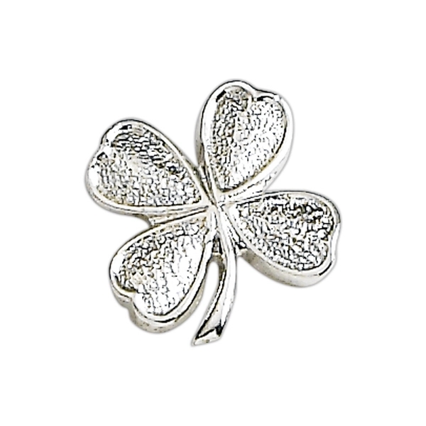 Four-Leaf-Cover shape lapel pin with military clutch, up to 7/8".... from ASI 68760 Marken Industries / Marken