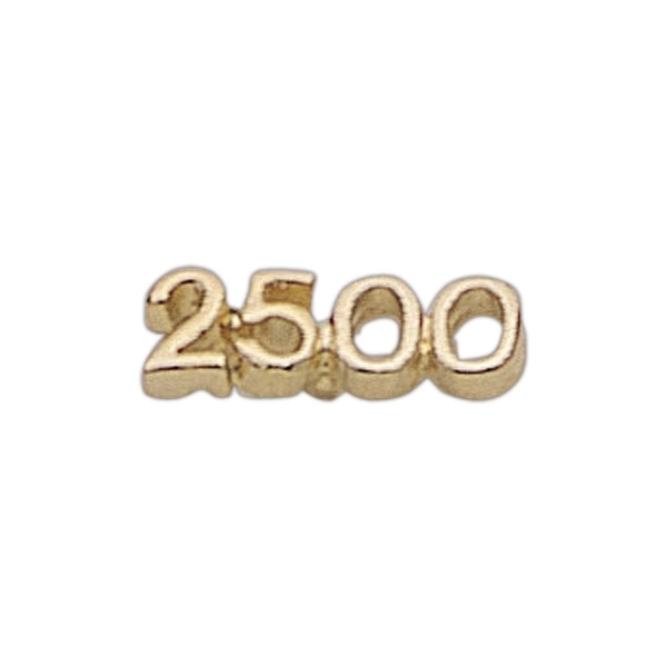 1000-6000 (number shape) lapel pin with military clutch, up to 7/8".... from ASI 68760 Marken Industries / Marken