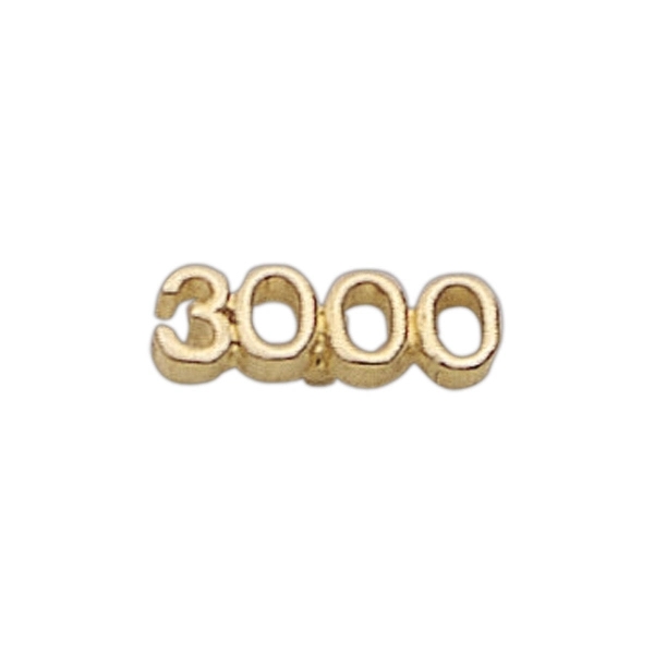 1000-6000 (number shape) lapel pin with military clutch, up to 7/8".... from ASI 68760 Marken Industries / Marken
