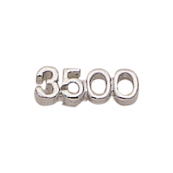 1000-6000 (number shape) lapel pin with military clutch, up to 7/8".... from ASI 68760 Marken Industries / Marken