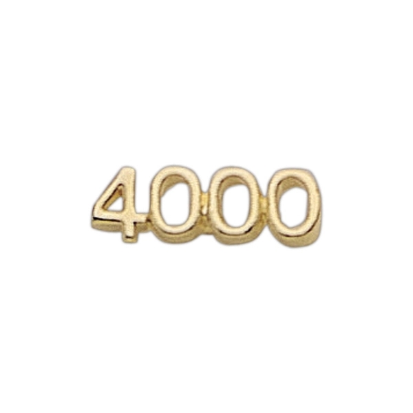 1000-6000 (number shape) lapel pin with military clutch, up to 7/8".... from ASI 68760 Marken Industries / Marken