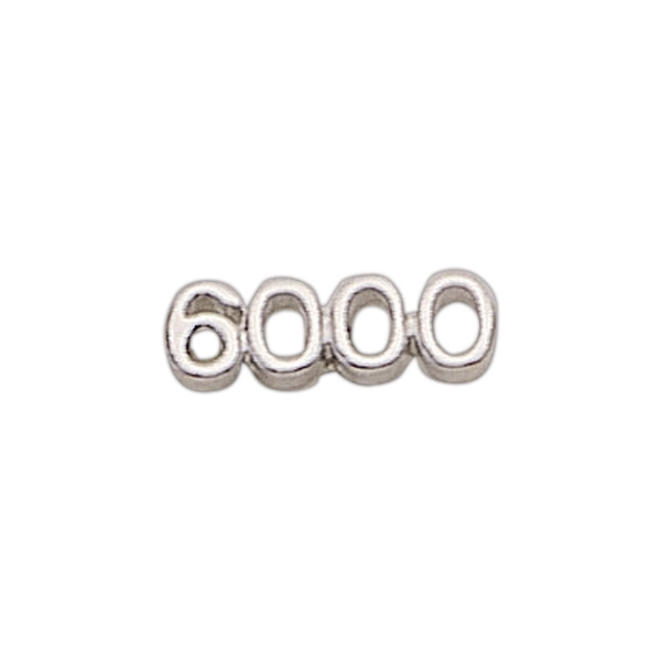 1000-6000 (number shape) lapel pin with military clutch, up to 7/8".... from ASI 68760 Marken Industries / Marken