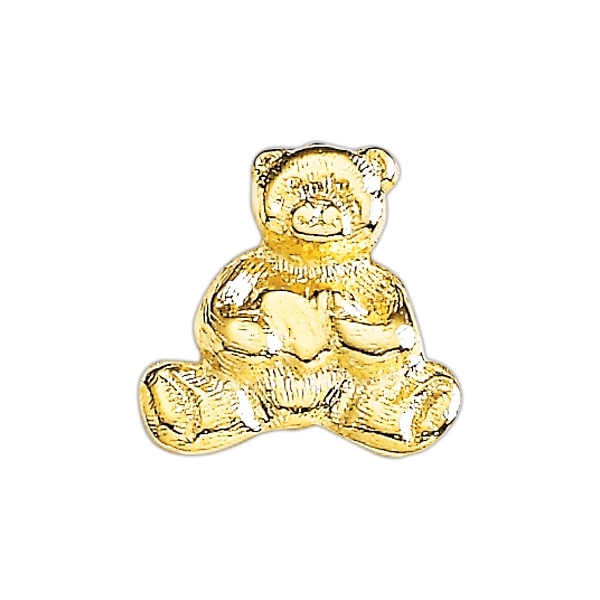 Teddy bear lapel pin with military clutch.... from ASI 68760 Marken Industries