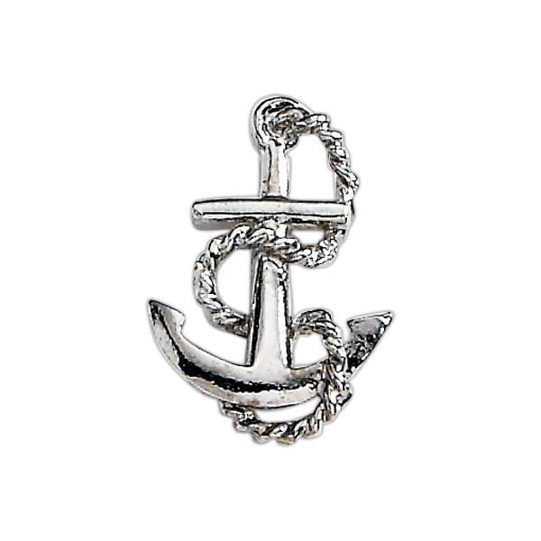 Anchor shape lapel pin with military clutch.... from ASI 68760 Marken Industries / Marken