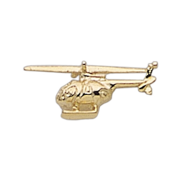 Helicopter (3D) lapel pin with military clutch, up to 1".... from ASI 68760 Marken Industries / Marken