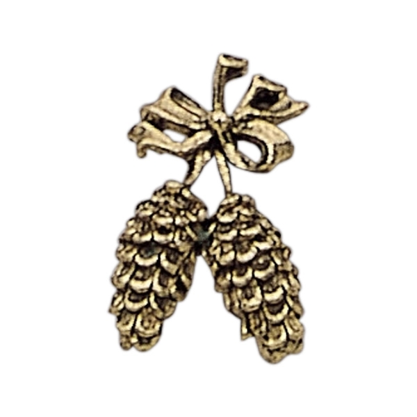 Christmas pinecones lapel pin with military clutch, up to 1".... from ASI 68760 Marken Industries / Marken