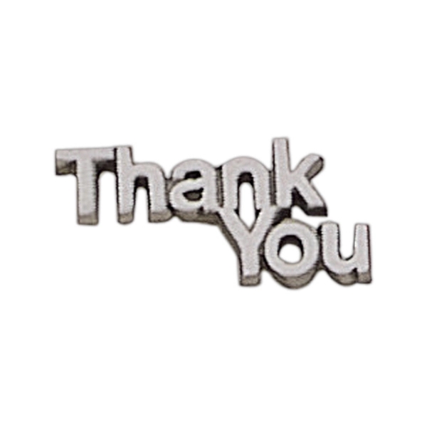 Thank You lapel pin with military clutch, up to 1".... from ASI 68760 Marken Industries / Marken