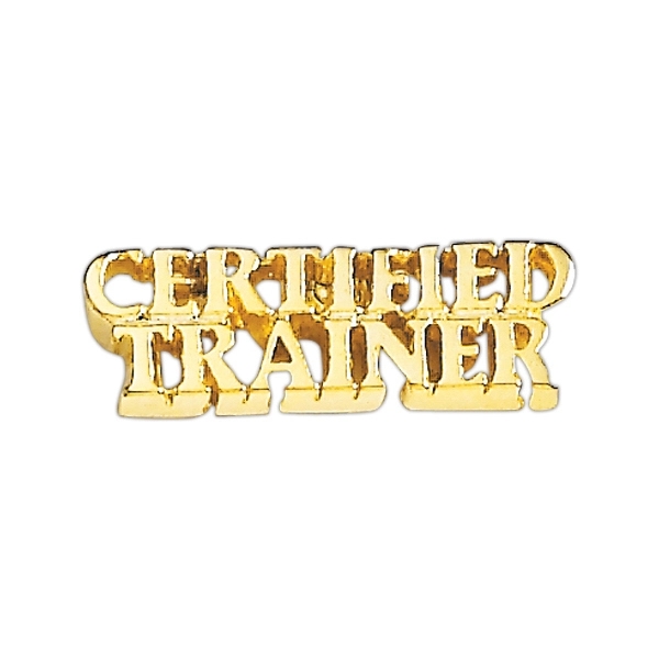 Certified Trainer lapel pin with military clutch, up to 1".... from ASI 68760 Marken Industries / Marken