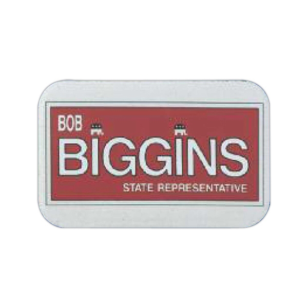 Full color special shape button with safety pin back style.... from ASI 31840 ZZ OLD - Adco Litho Line Inc / Adco