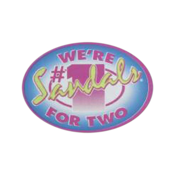 Special shape button with safety pin back.... from ASI 31840 ZZ OLD - Adco Litho Line Inc / Adco