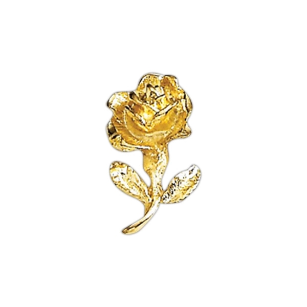 Rose shape lapel pin with military clutch, up to 3/4".... from ASI 68760 Marken Industries / Marken