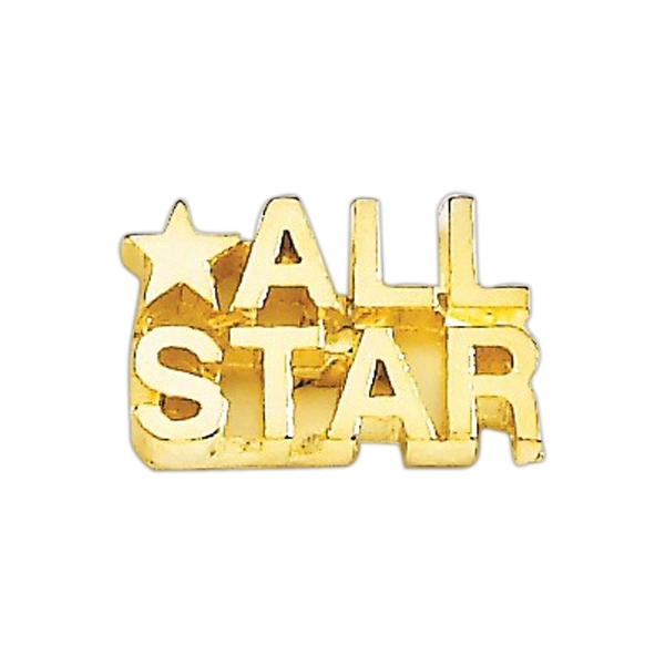 All Star lapel pin with military clutch, up to 3/4".... from ASI 68760 Marken Industries / Marken