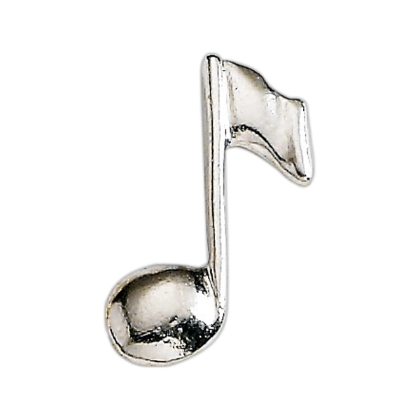 Music note lapel pin with military clutch, up to 7/8"... from ASI 68760 Marken Industries / Marken