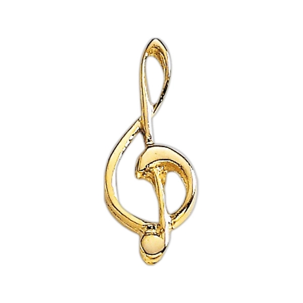 G-Clef music note lapel pin with military clutch, up to 1"... from ASI 68760 Marken Industries / Marken