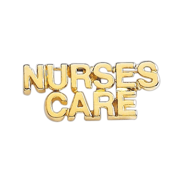 Nurses Care lapel pin with military clutch, up to 1"... from ASI 68760 Marken Industries / Marken