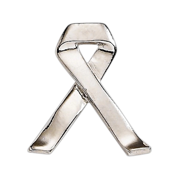 Ribbon shape lapel pin with military clutch, up to 1"... from ASI 68760 Marken Industries / Marken