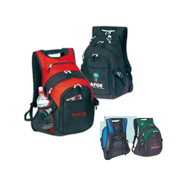 Backpack with a double-zippered main compartment. extra padded back, zippered middle... from ASI 39820 Opusline (Benmex) / Opus Line