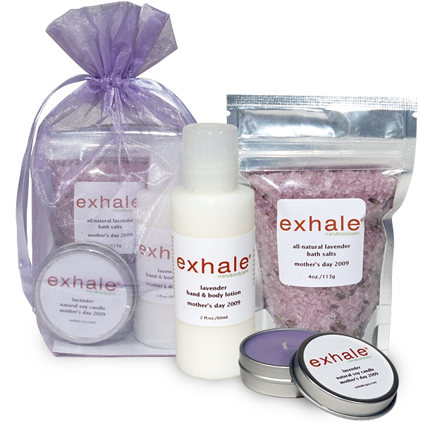 Spa gift set in an organza bag.... from ASI 38850 Bath Promotions / Bath Petals