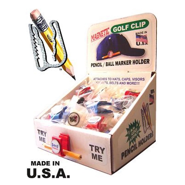 Retail display of golf clip combinations with 30 magnetic clips and... from ASI 57853 Gotta Have Products / Gotta Have Products