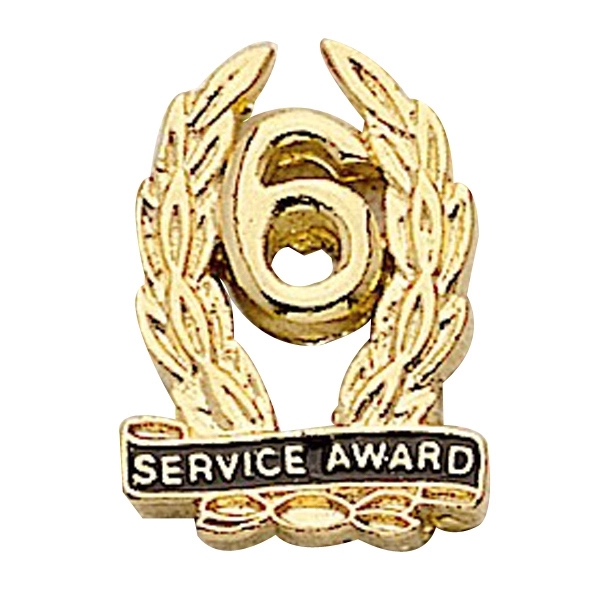 Service award lapel pin with military clutch, 3/4", without or with... from ASI 68760 Marken Industries / Marken