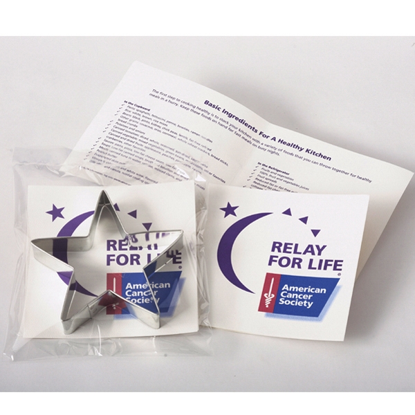 Cookie cutter and custom recipe card in a clear bag.... from ASI 36255 ZZ DROPPED - Promo Cookie Cutters
