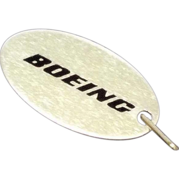 1" x 1 13/16" Oval color coated aluminum zipper pull with... from ASI 41080 Nelson Boone Co Inc / Alumaline® & Brass