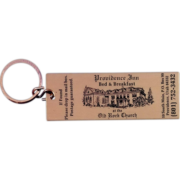 Brass key tag with ticket replica design.... from ASI 41080 Nelson Boone Co Inc / Alumaline  & Brass