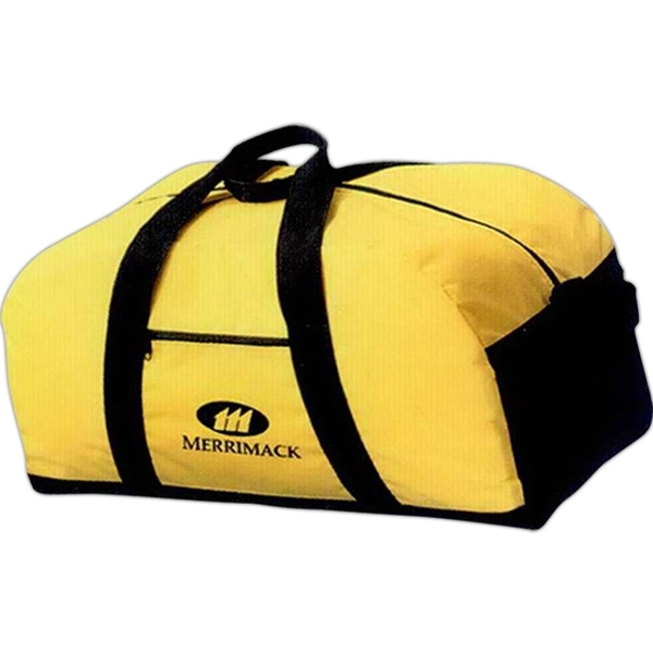 Weekend gear bag with large main compartment and zip-close body pocket.... from ASI 88782 Sport Systems Custom Bag Corp / Sport Systems Custom Bag