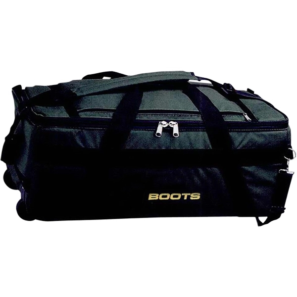 Cordura wheel system sample case with 3-sided top lid opening, 28"... from ASI 88782 Sport Systems Custom Bag Corp / Sport Systems Custom Bag