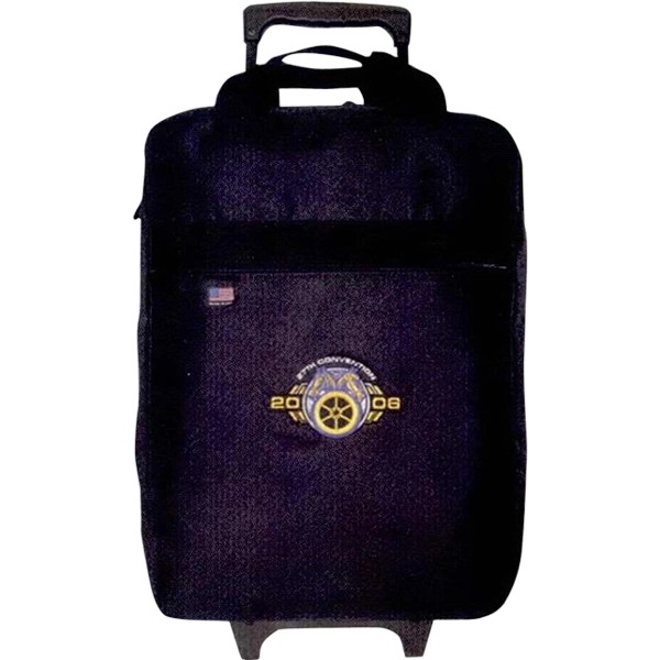 Wheel system bag with dual zipper opening on top.... from ASI 88782 Sport Systems Custom Bag Corp / Sport Systems Custom Bag