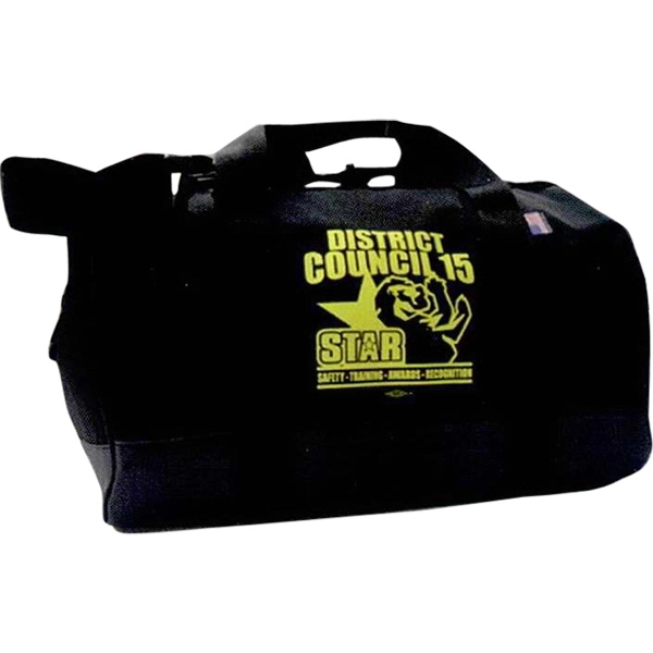 Wide mouth tool bag features wire frame zip top opening.... from ASI 88782 Sport Systems Custom Bag Corp / Sport Systems Custom Bag
